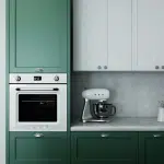 cuisine verte et blanche