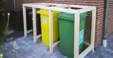 Idées DIY pour dissimuler les poubelles extérieures