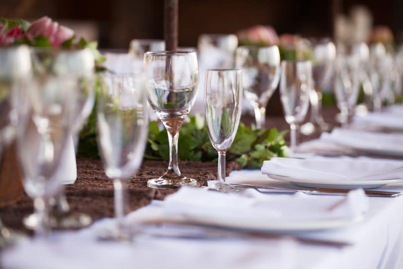 Décoration de table de mariage champêtre