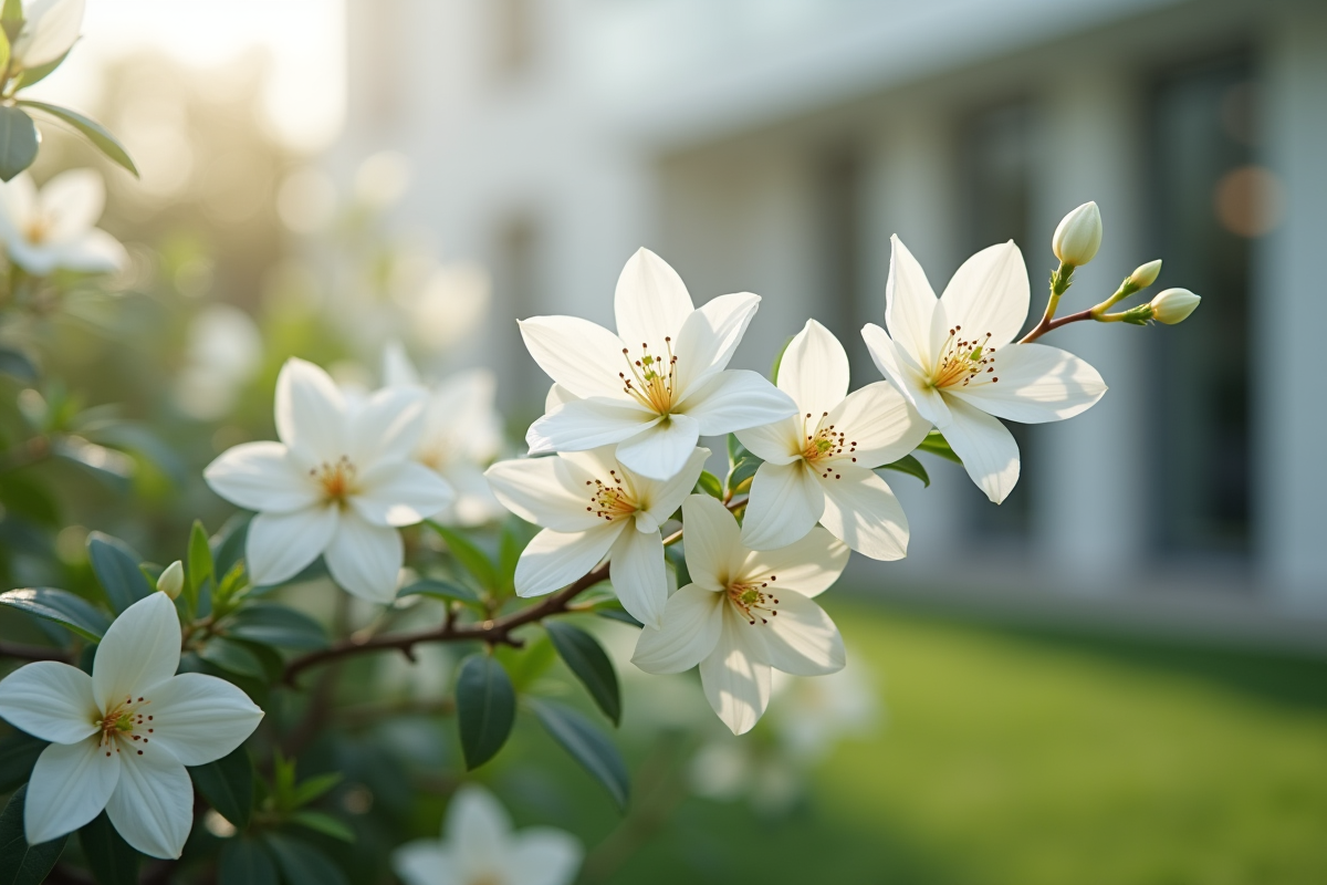 fleurs blanches