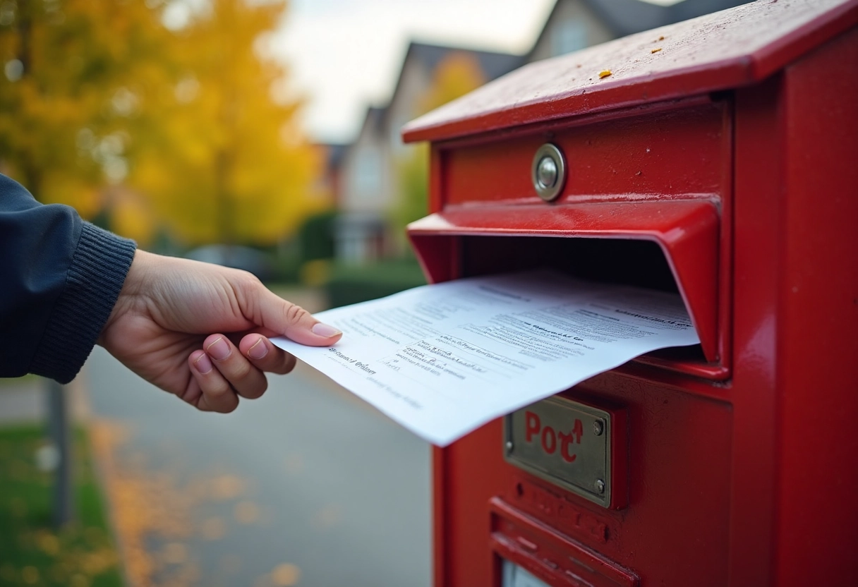courrier changement