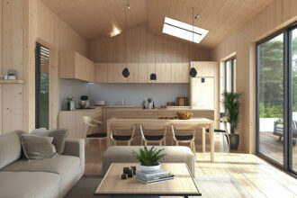 Salon-cuisine ouvert : quel meuble de salon choisir pour bien délimiter les espaces ?