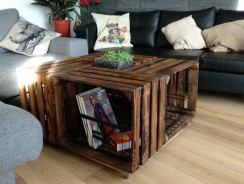 Caisse à pommes : faire une table basse